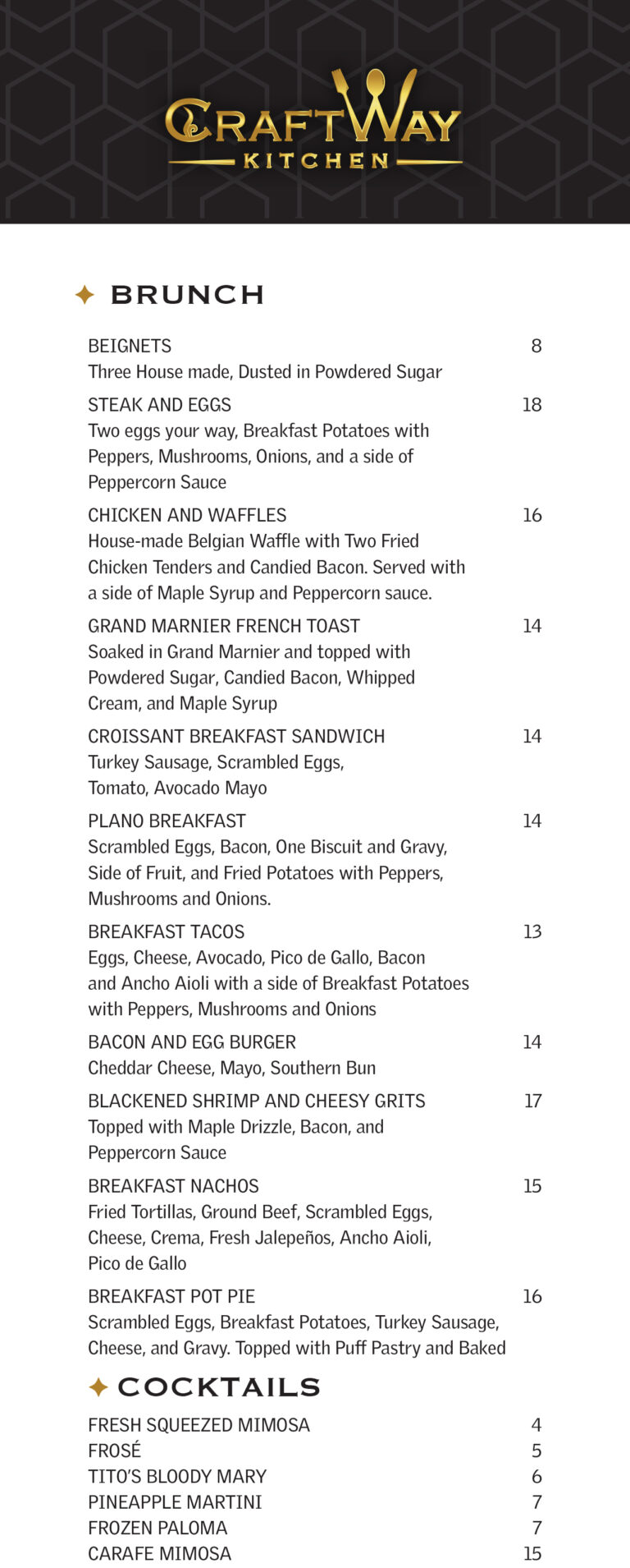 Brunch - CraftWay Kitchen